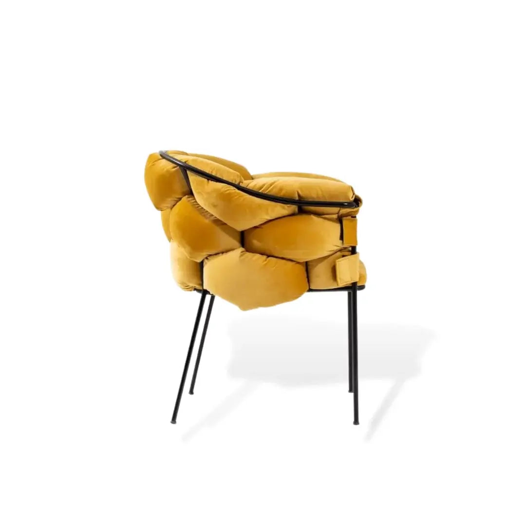 Luxurious Mustard Yellow Armchair