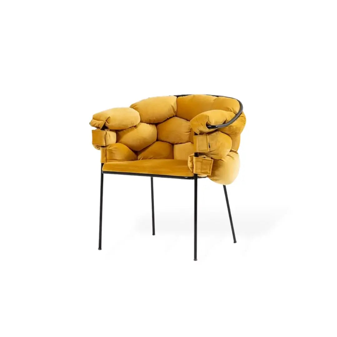 Luxurious Mustard Yellow Armchair