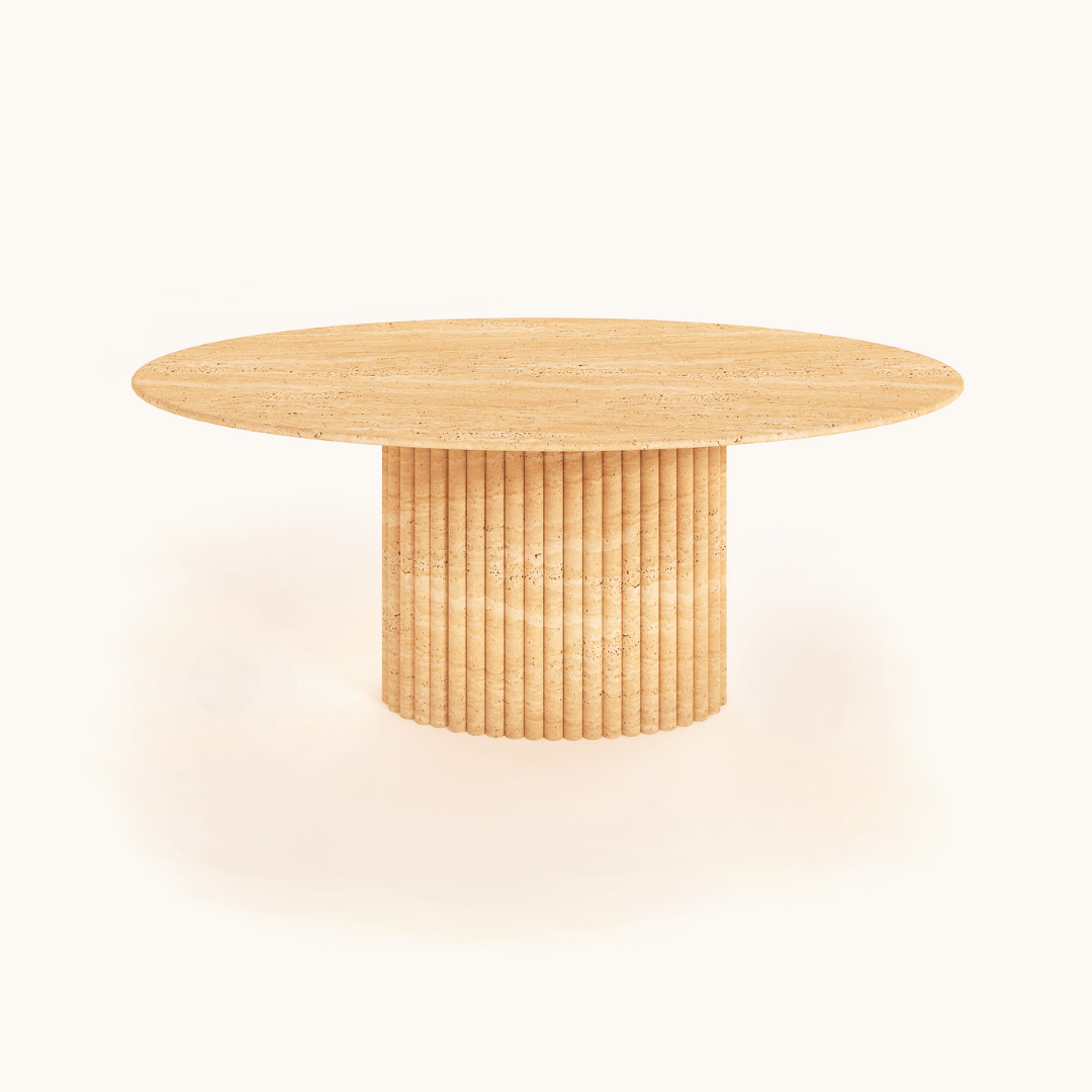 Elysian Travertine Feast Table