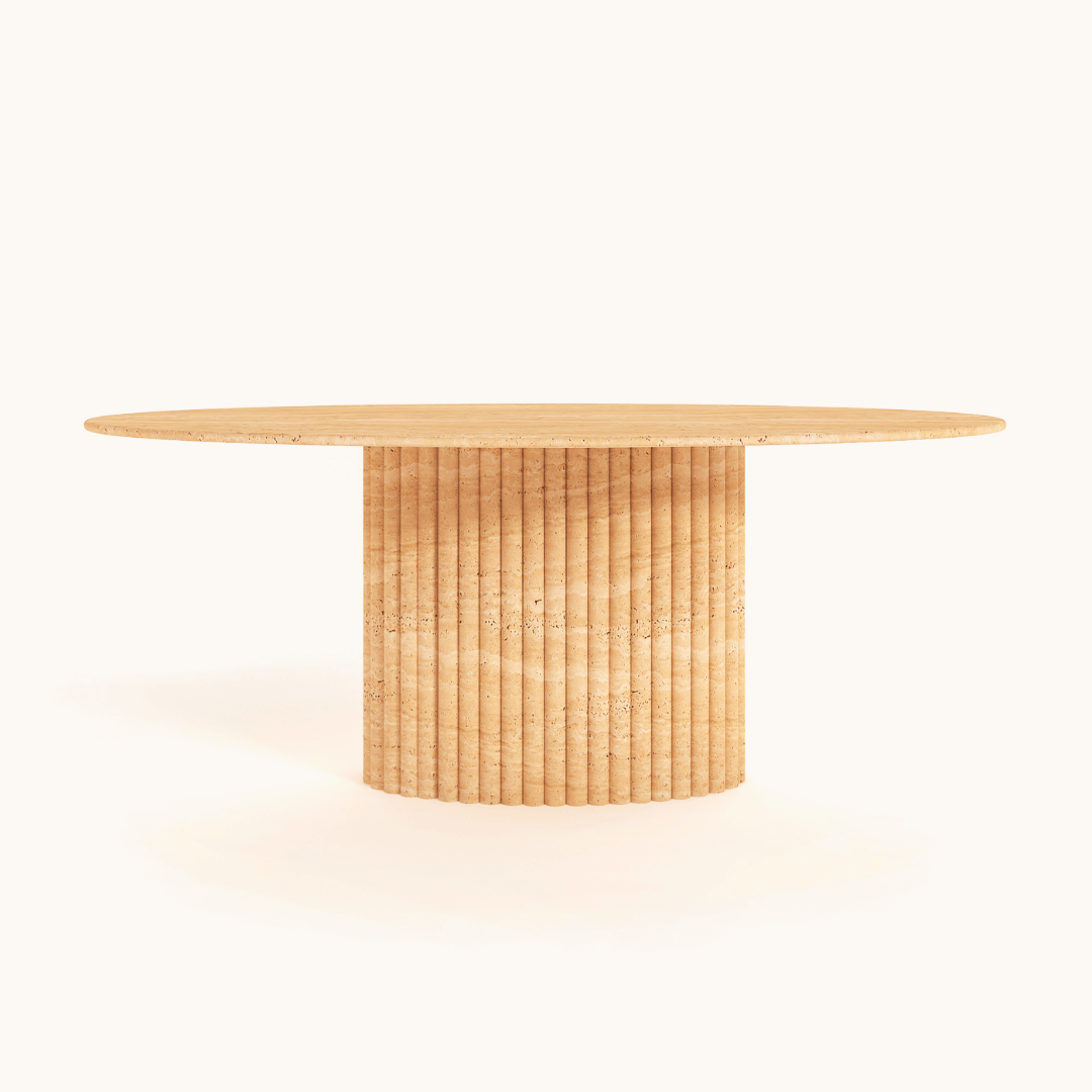 Elysian Travertine Feast Table