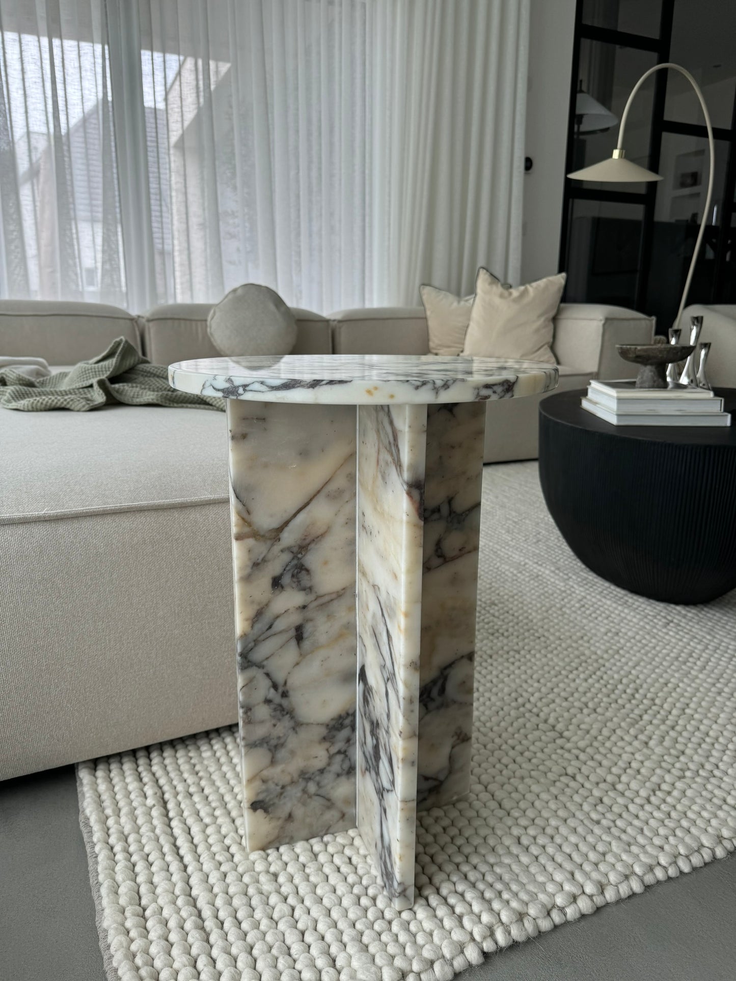 Ela Prestige Calacatta Viola Marble - Marble coffee table