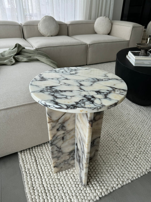 Ela Prestige Calacatta Viola Marble - Table basse en marbre