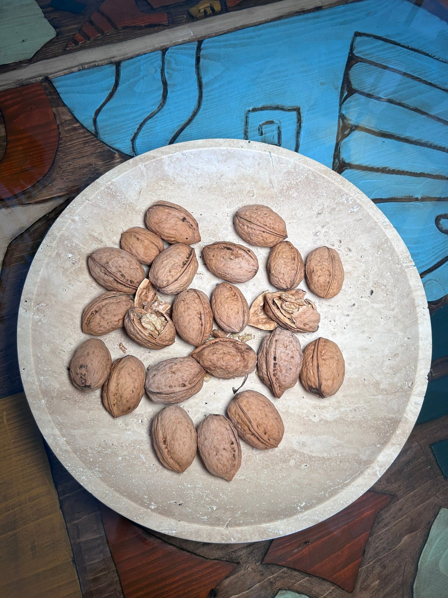 Timeless Travertine Artisanal Bowl