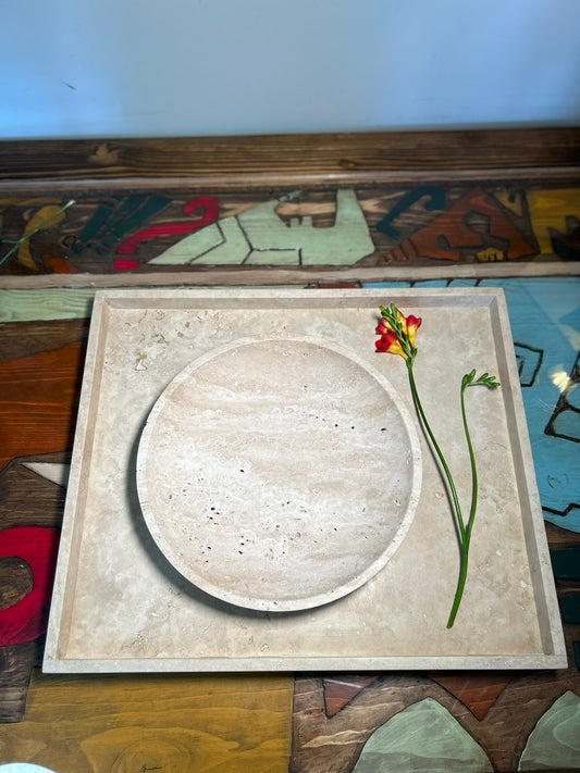 Timeless Travertine Artisanal Bowl