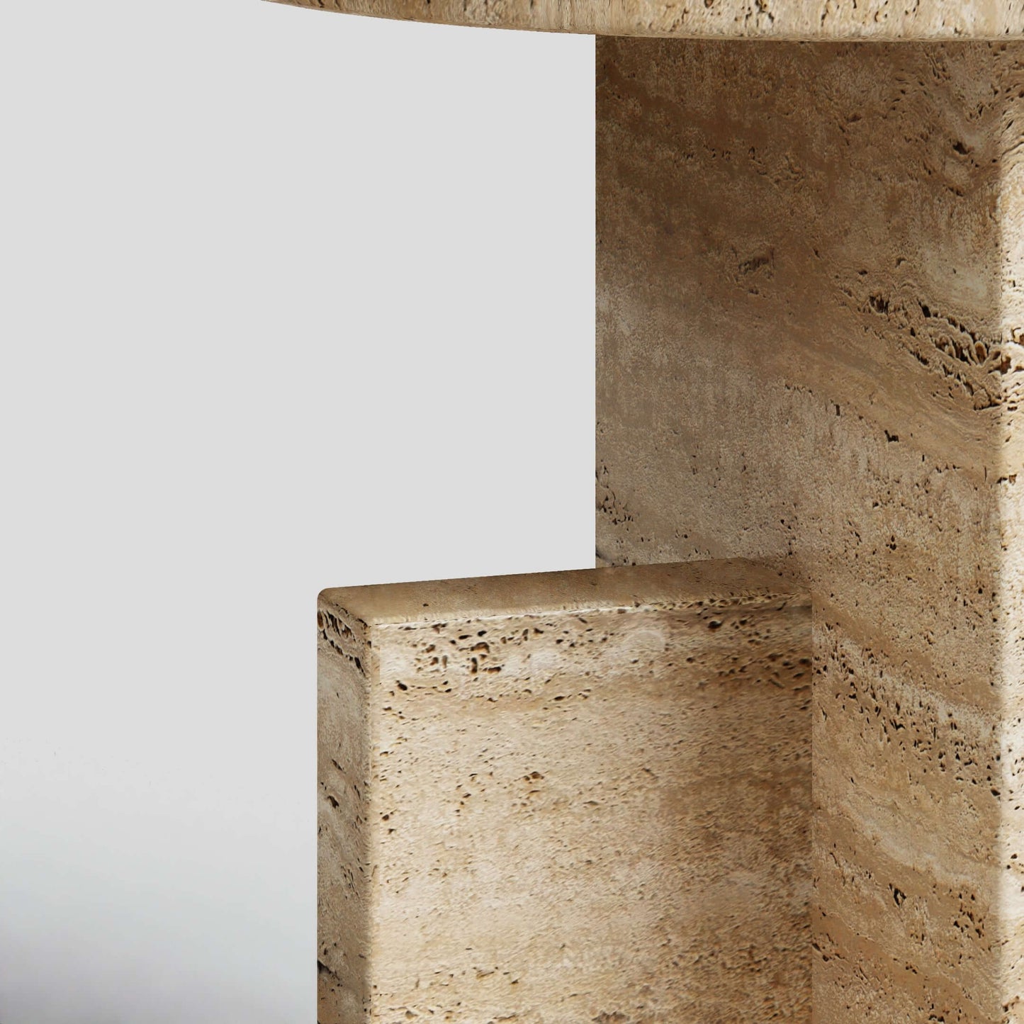 Travertine Scepter Table