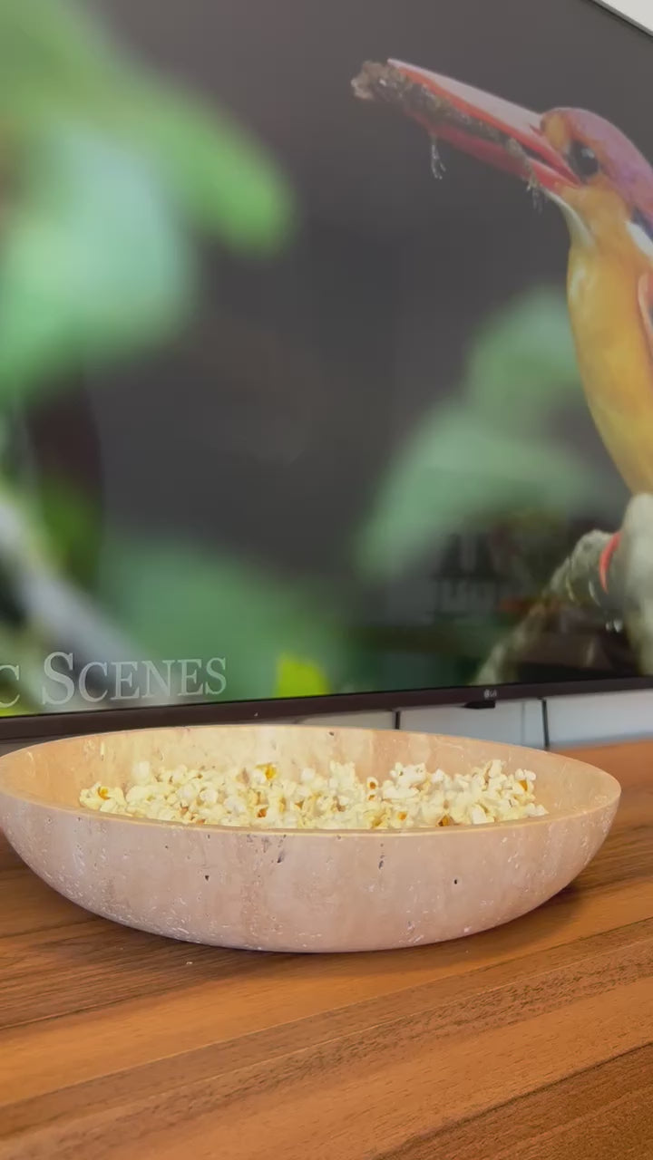 Timeless Travertine Artisanal Bowl
