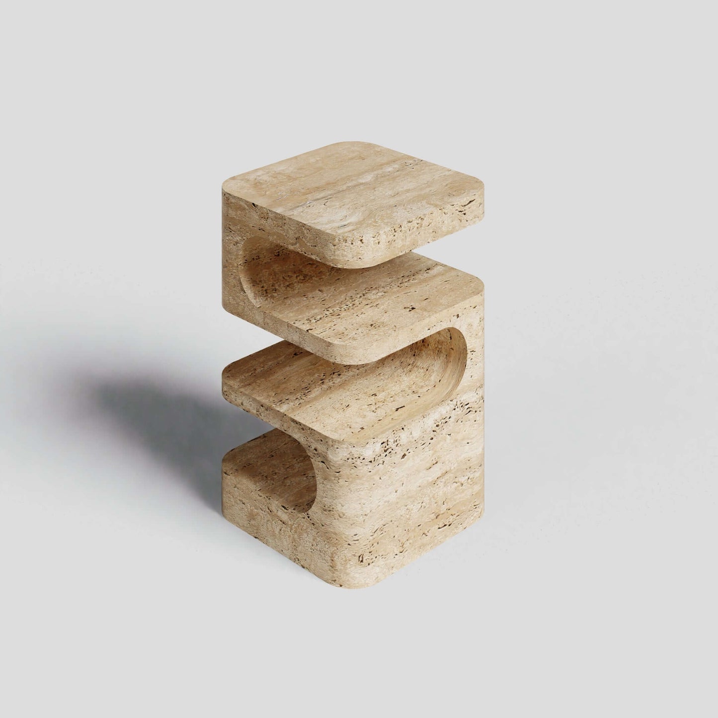 Serenity Block: A Multifaceted Travertine Marvel